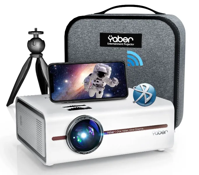 (Refurbished) Yaber V5 - Mini Projector (2023 Version) for Phone/TV Stick/PC