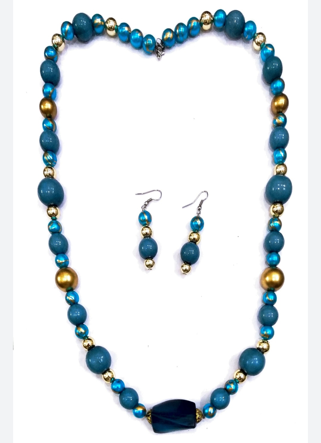 Trendy beads necklace n earrings