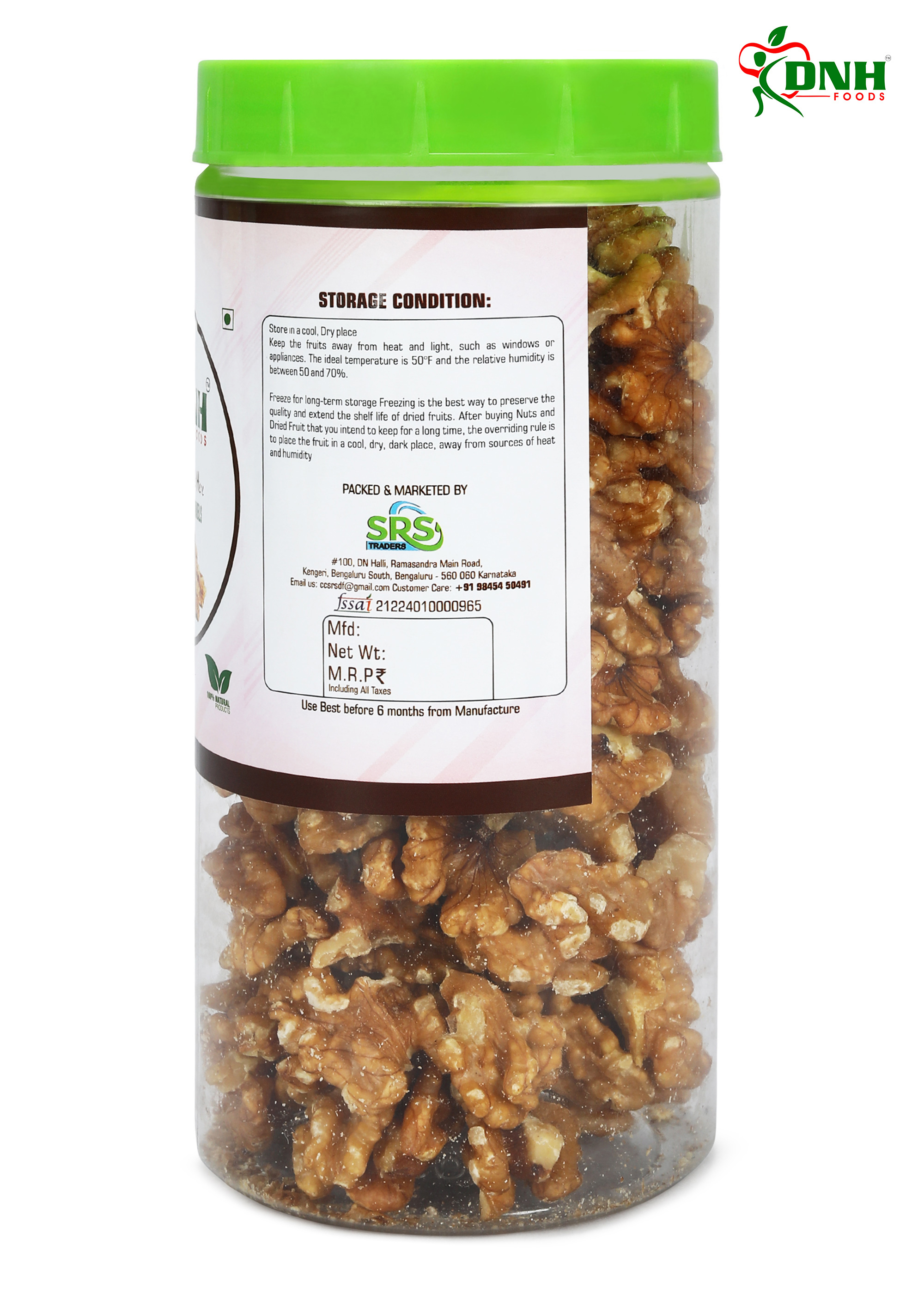 DNH FOODS WALNUT | PREMIUM QUALITY | 500 Grams