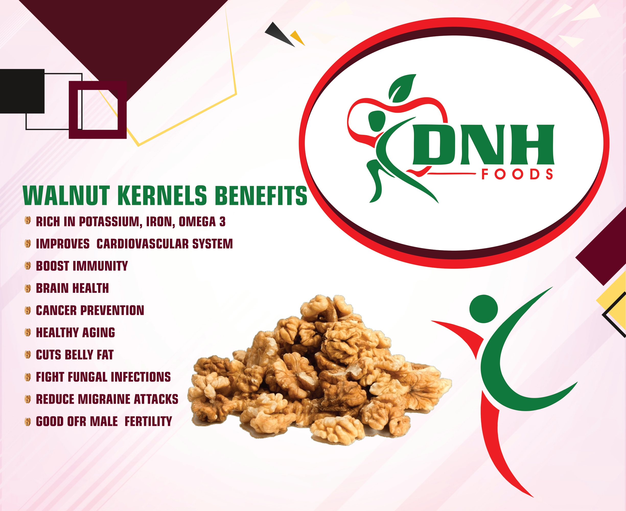 DNH FOODS WALNUT | PREMIUM QUALITY | 500 Grams