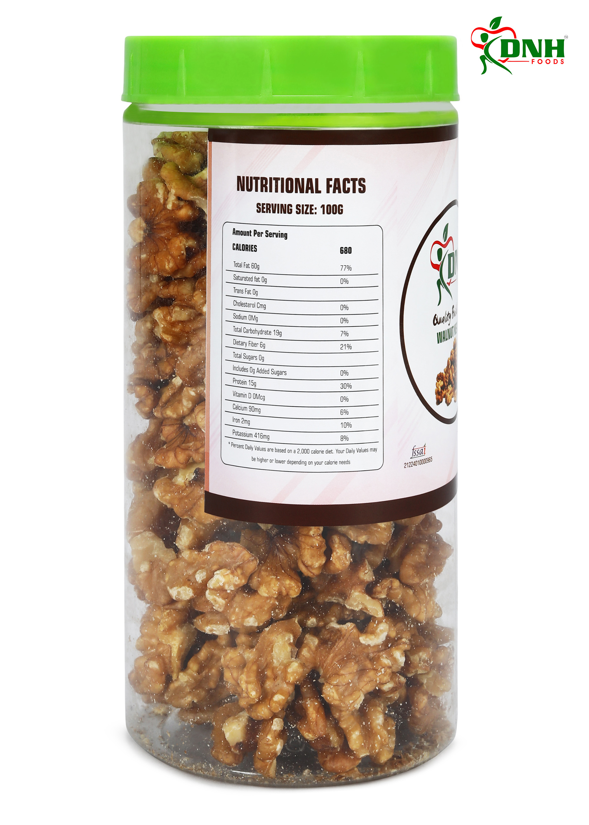 DNH FOODS WALNUT | PREMIUM QUALITY | 500 Grams