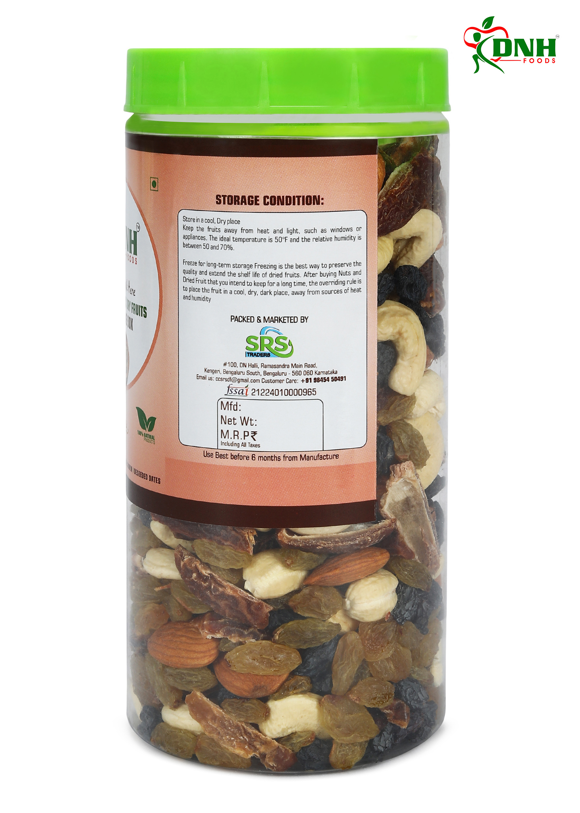 DNH FOODS PANCHMEVA DRY FRUITS MIX| FIT FOR FASTING | PREMIUM QUALITY | 1 Kg