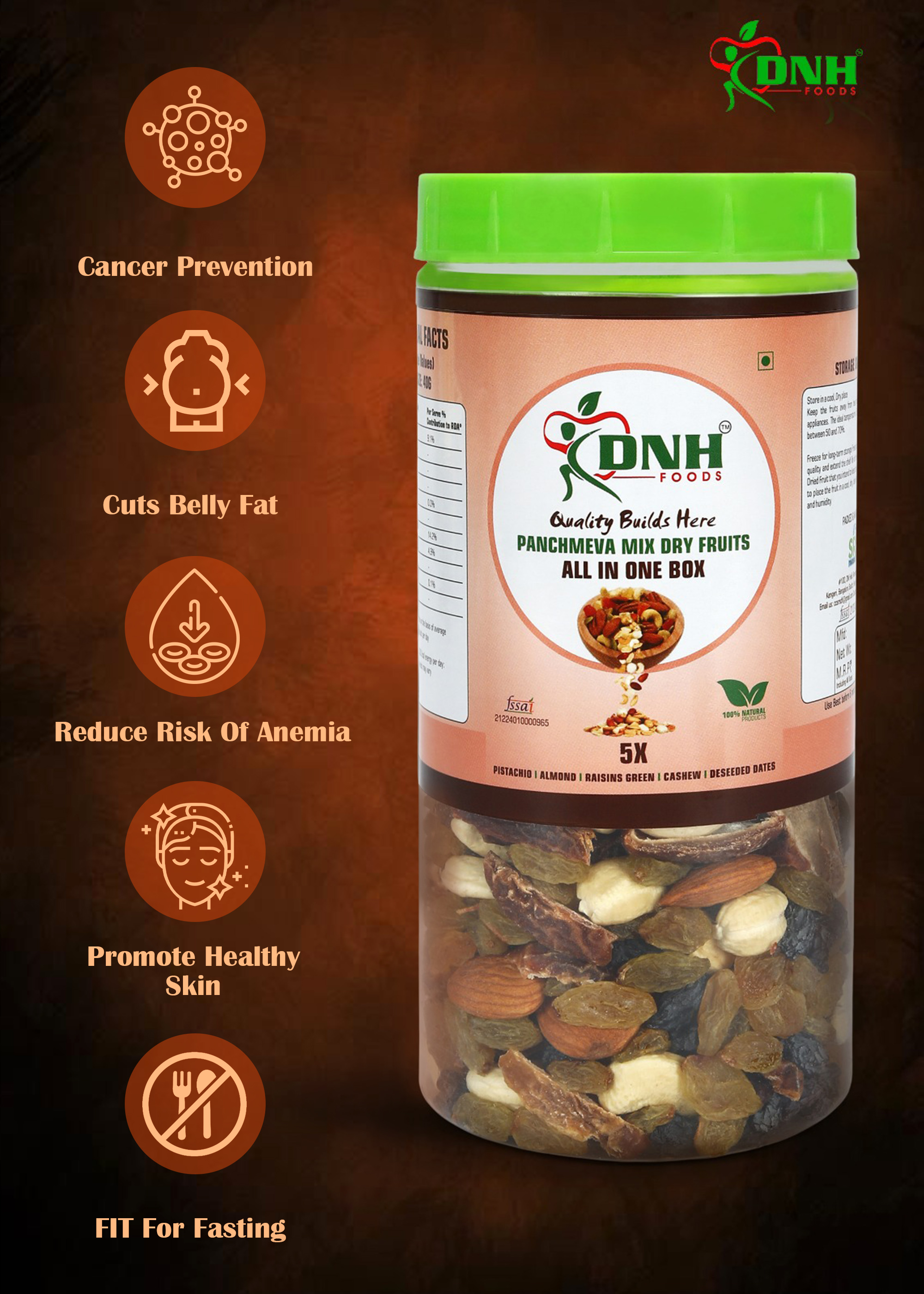 PANCHAMEVA MIX | FIT FOR FASTING | 150 GRAMS