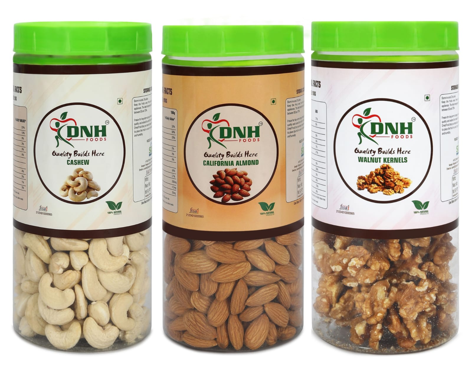 DRY FRUITS COMBO 1.50 KG  PACK  500G X 3 PC