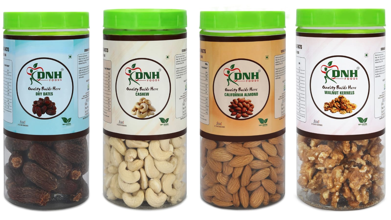 DRY FRUITS COMBO 1 KG  PACK  250G X 4 PC