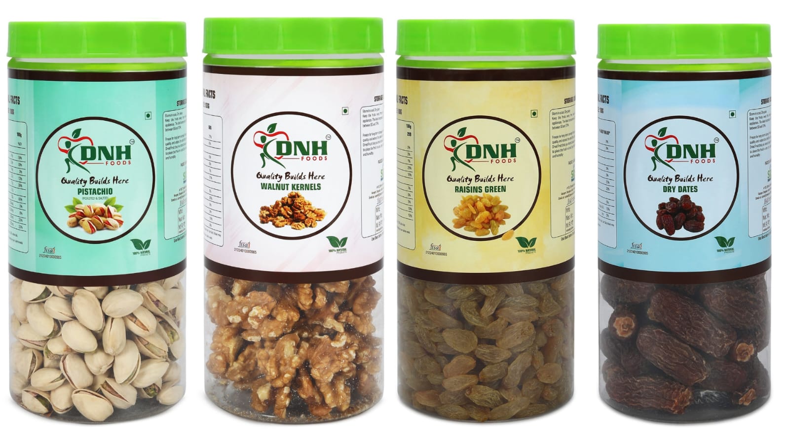DRY FRUITS COMBO 600 GRAMS  PACK  150G X 4 PC