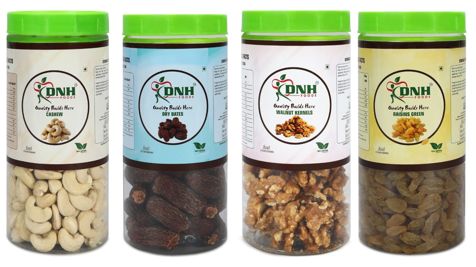 DRY FRUITS COMBO 600 GRAMS  PACK  150G X 4 PC