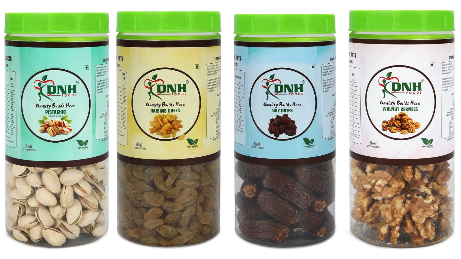 DRY FRUITS COMBO 600 GRAMS  PACK  150G X 4 PC