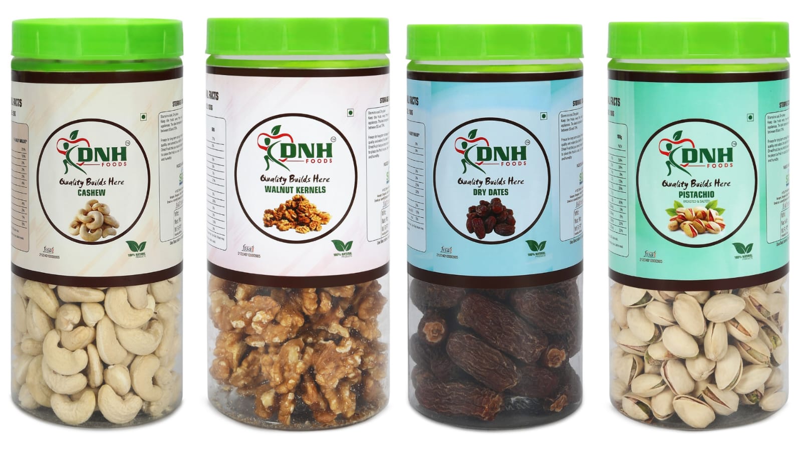 DRY FRUITS COMBO 1 KG  PACK  250G X 4 PC