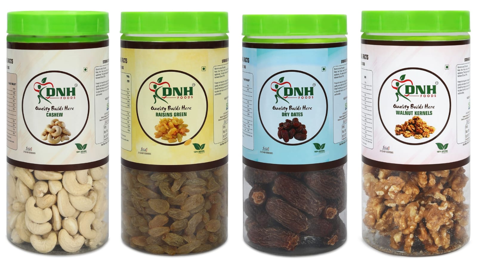 DRY FRUITS COMBO 600 GRAMS  PACK  150G X 4 PC