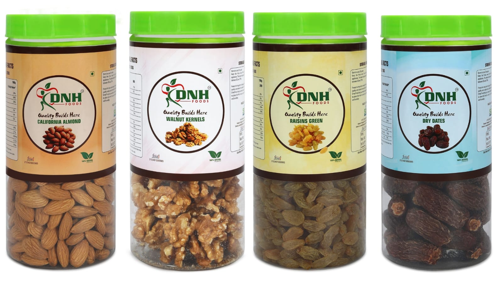 DRY FRUITS COMBO 600 GRAMS  PACK  150G X 4 PC