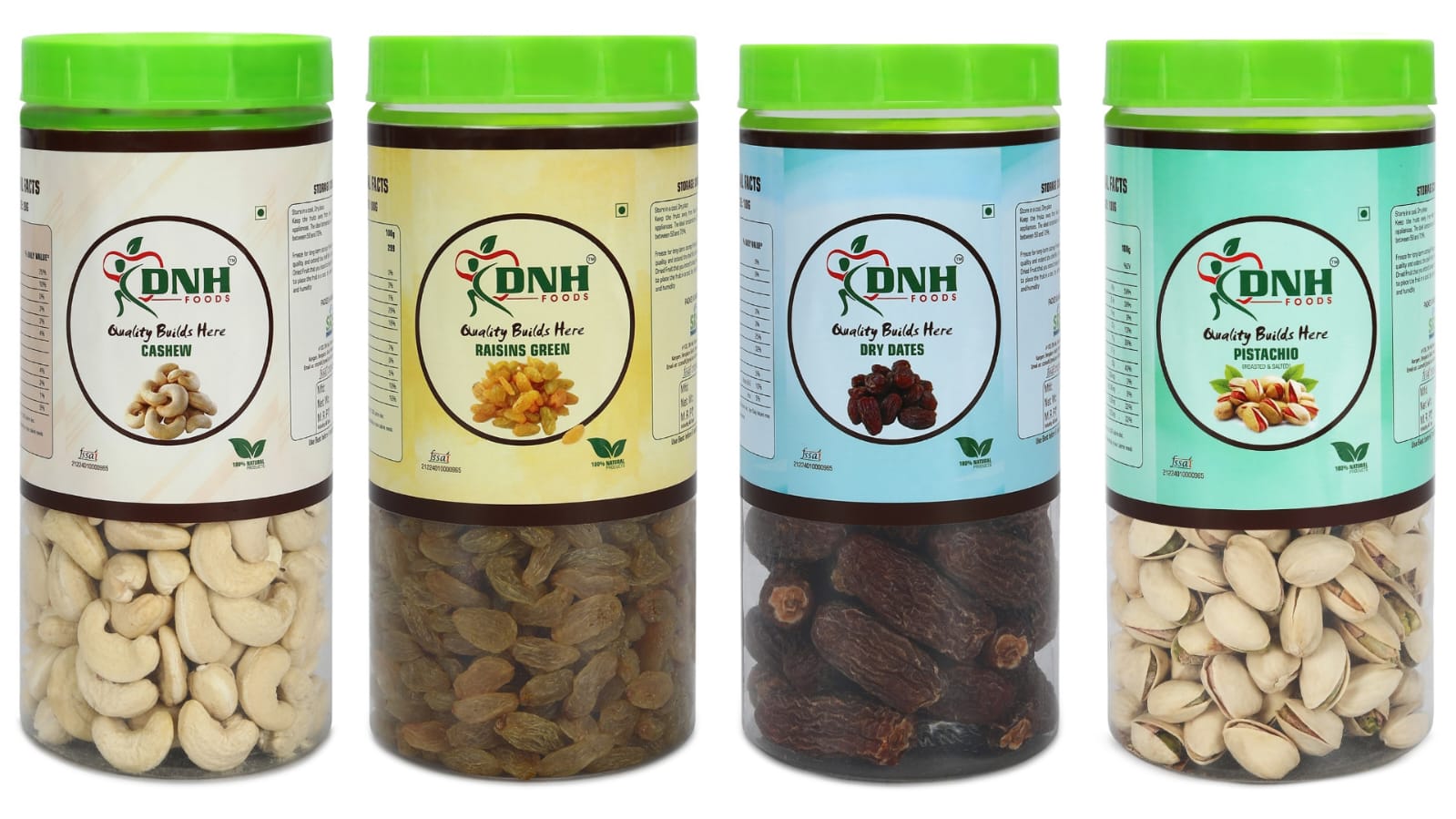 DRY FRUITS COMBO 1 KG  PACK  250G X 4 PC
