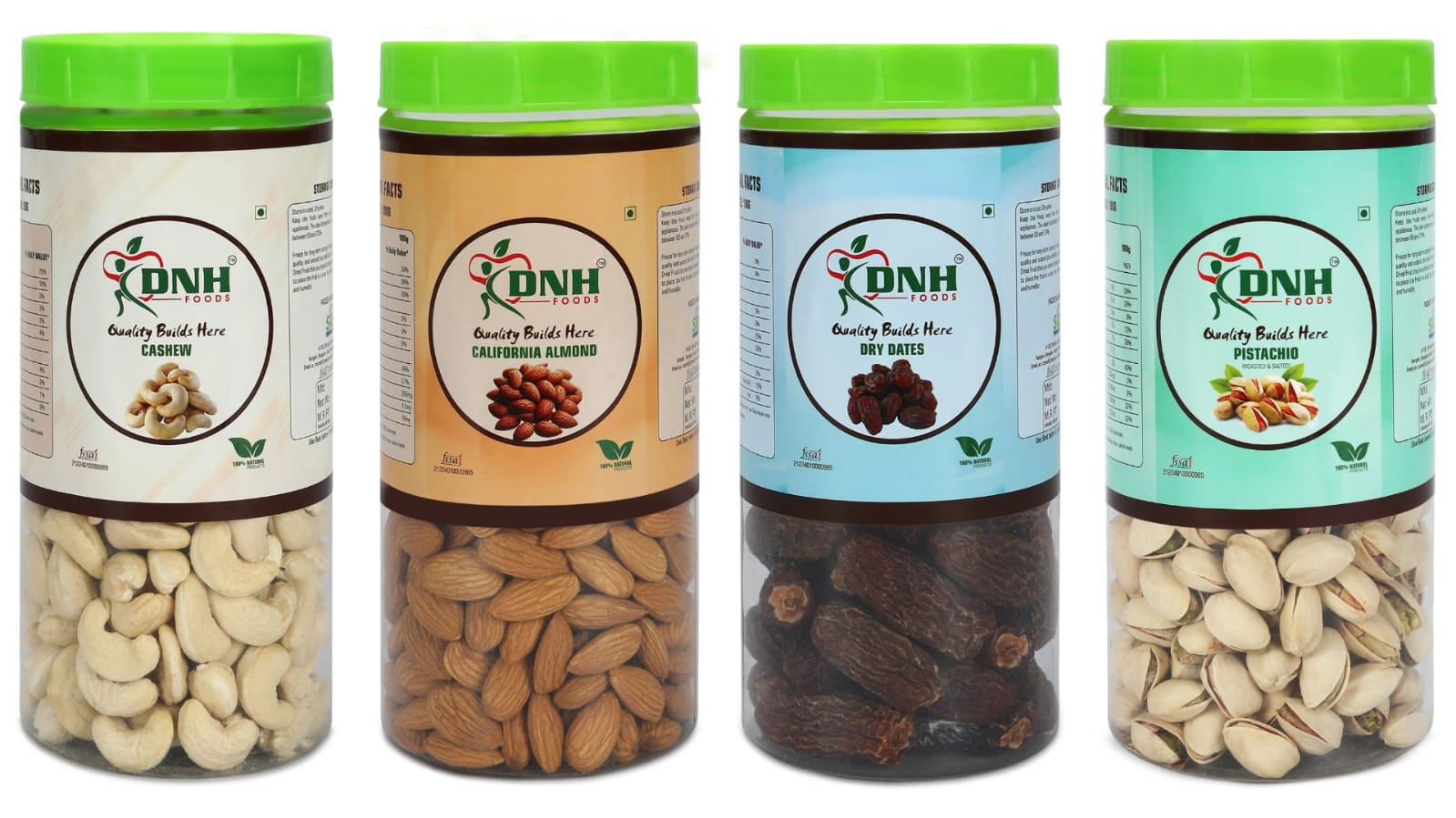 DRY FRUITS COMBO 1 KG  PACK  250G X 4 PC