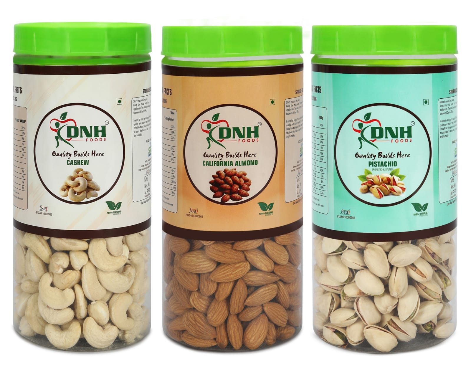 DRY FRUITS COMBO 450 GRAMS PACK 150G X 3 PC CASHEW ALMONDS PISTACHIO - Good for Heart, Enhances Metabolism, Supports Nerve Function