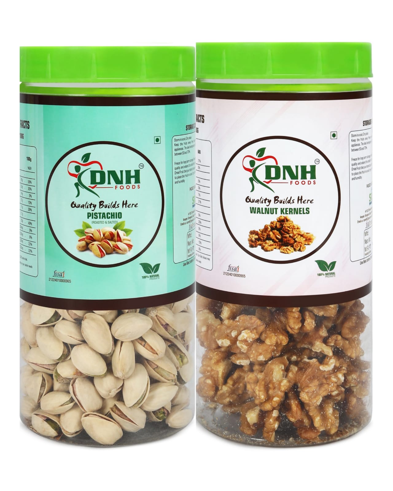 DRY FRUITS COMBO 300 GRAMS PACK 150 X 2 PC    PISTACHIO | WALNUT    - Boosts Brain Function, Supports Heart Health