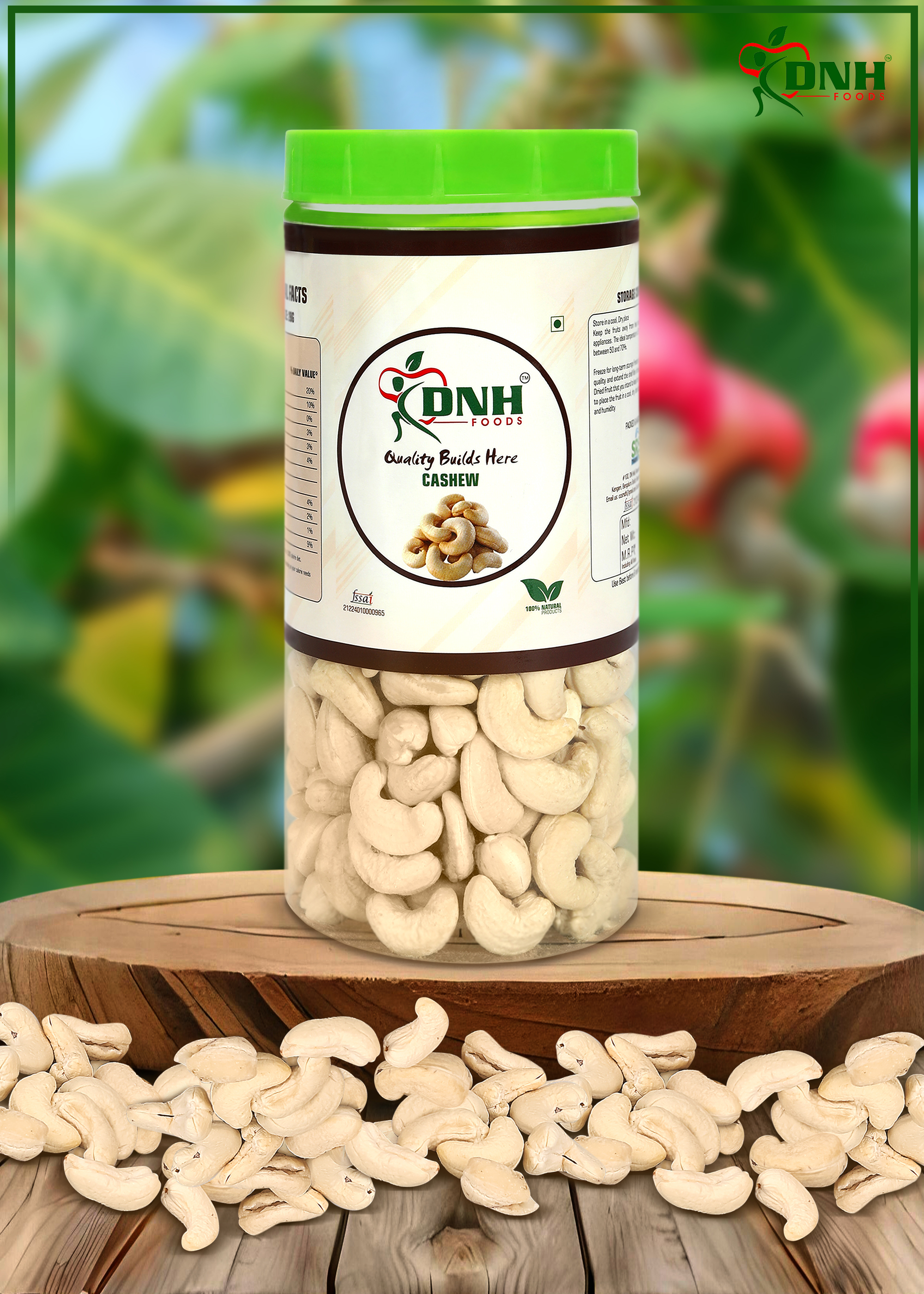 DRY FRUITS COMBO 1 KG PACK 500 X 2 PC         CASHEW | ALMONDS       - Improves Skin Health, Provides Essential Nutrients