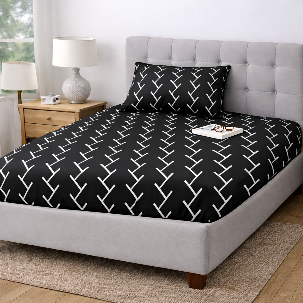 All in Fitted Double Bed Sheet acadia
