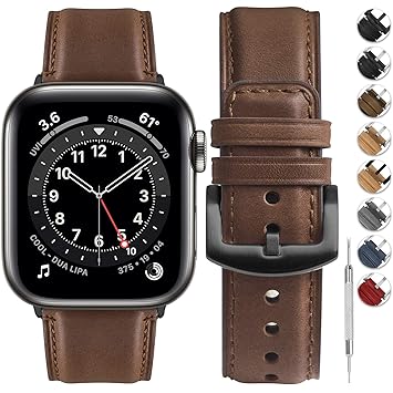 Unisex Waterproof Watch Strap Band Plain PU Leather Clasps Replacement  - Pack of 1