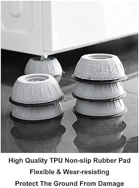 Anti Vibration Pads for Washing Machine,Refrigerator Stand Furniture Base Stand, Washing Machine Feet Pads ( Pack of 4 )