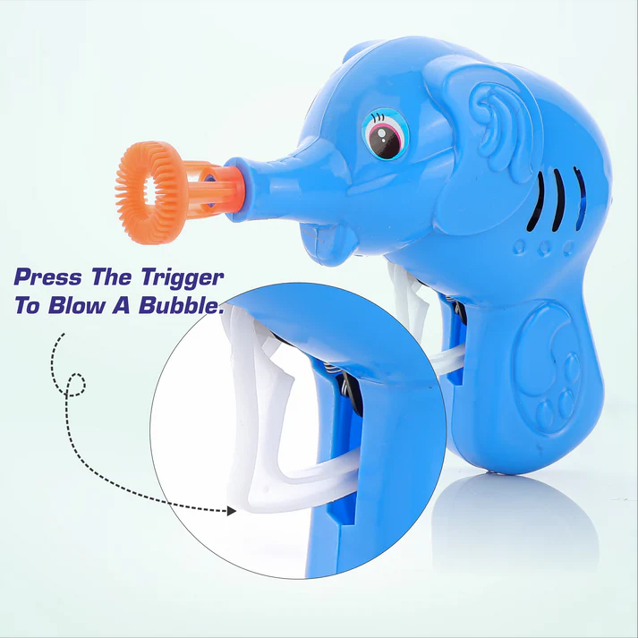 Biyanka's Elephant Bubble Blower Toy (Blue)
