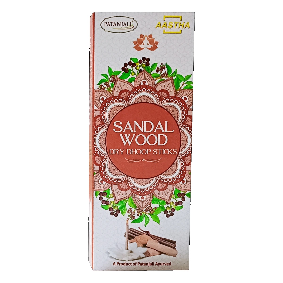Patanjali Aastha Dry Dhoop Sticks Sandal-8N - Pooja Needs | Buy online on ZillyBuy