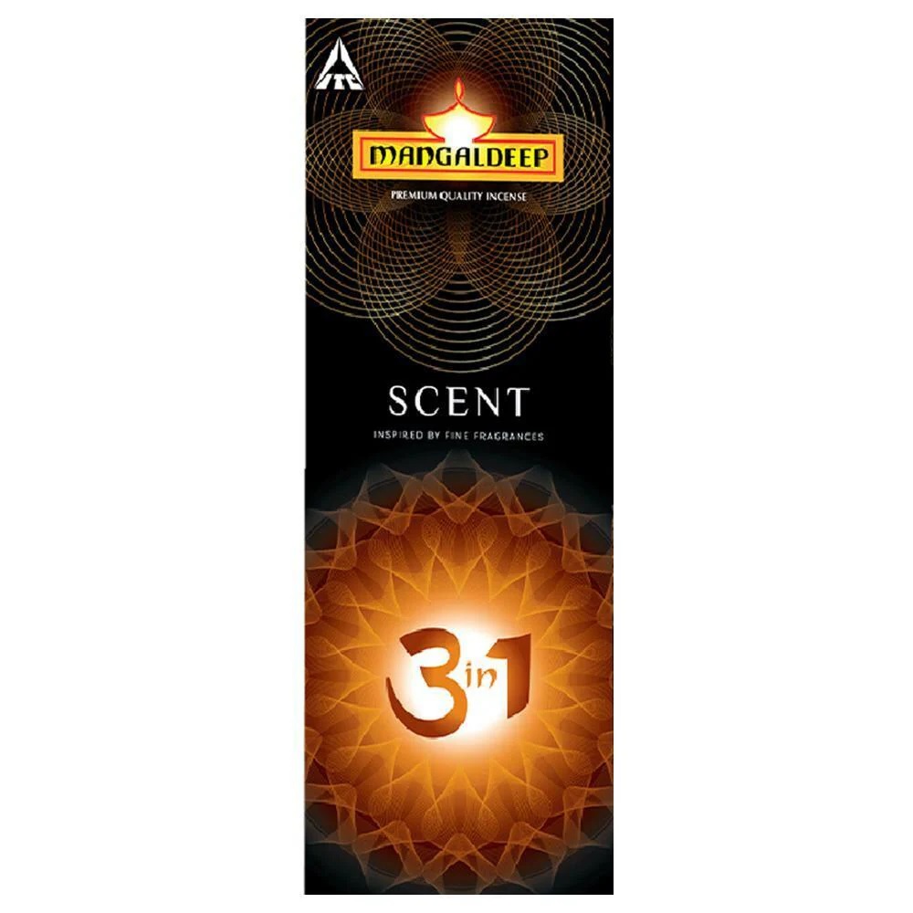 Mangaldeep 3 in 1 Scented Agarbatti 14 g - Pooja Needs | Buy online on ZillyBuy