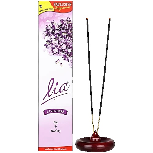 Lia Lavenderz Incense Stick/Agarbatti - Provides Long-Lasting Fragrance, 90 g - Pooja Needs | Buy online on ZillyBuy