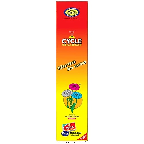 Cycle Three in One Agarbatti, 88 g Carton - Pooja Needs | Buy online on ZillyBuy