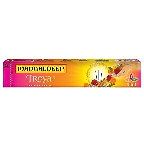 Mangaldeep Pooja Agarbatti - Treya 3 in 1, 13 gram - Pooja Needs | Buy online on ZillyBuy