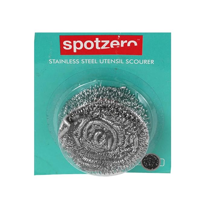 Spotzero Utensil Scourer - Stainless Steel (SZ-0106), 1 Piece Pack