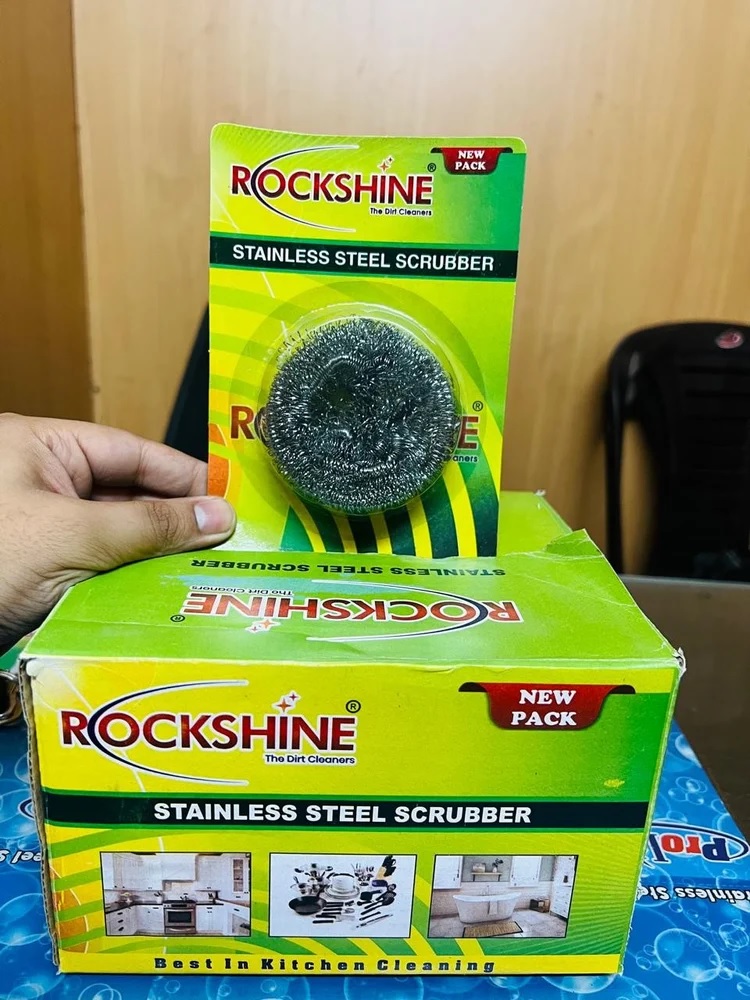 Rockshine Stainless Steel Scrubber black