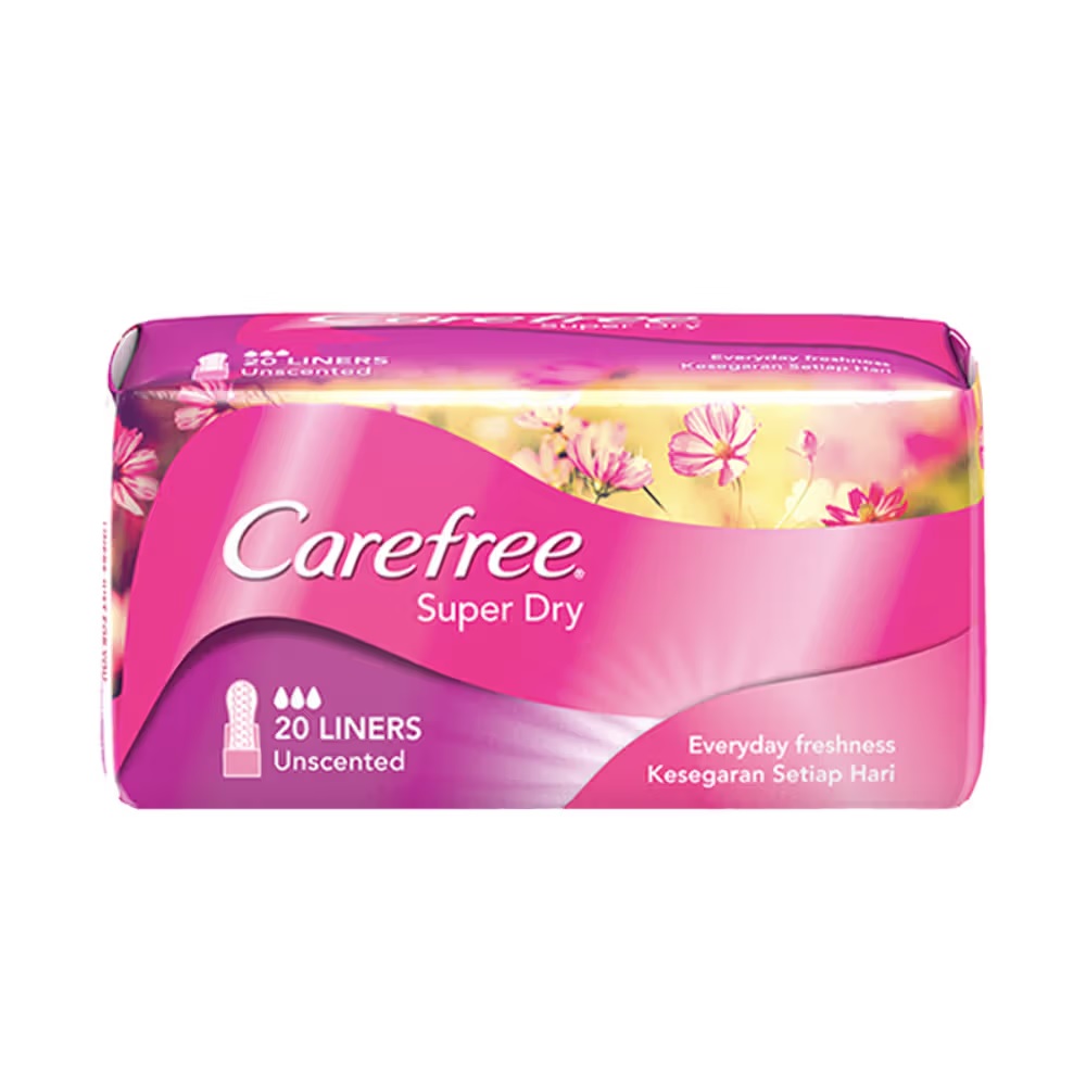 Carefree Super Dry Panty Liners (20 Pieces)
