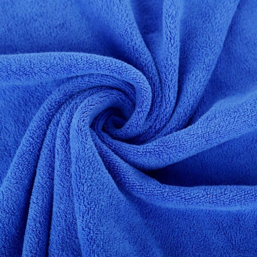 Blue Microfiber Towel Pack of 1 Pc blue