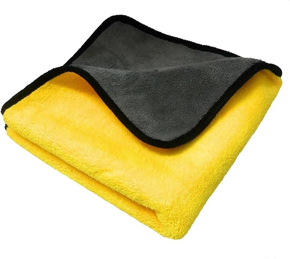 Yellow Microfiber Towel Pack of 1 Pc yellow