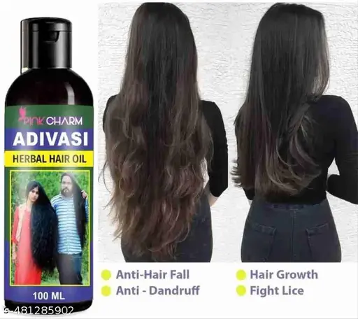 Adivasi Herbal Hair Oil  Natural Care for Healthy, Strong Hair Pack of 1 100ML