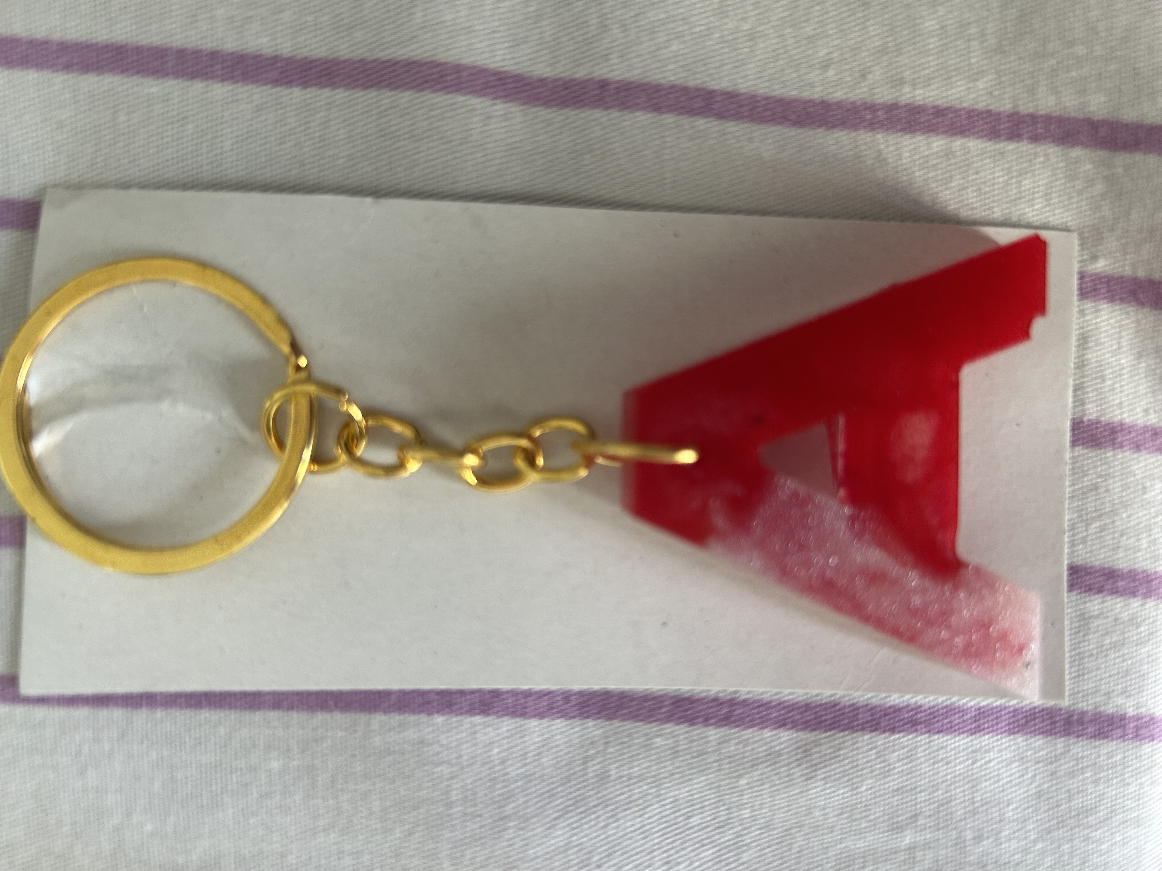 Resin keychain