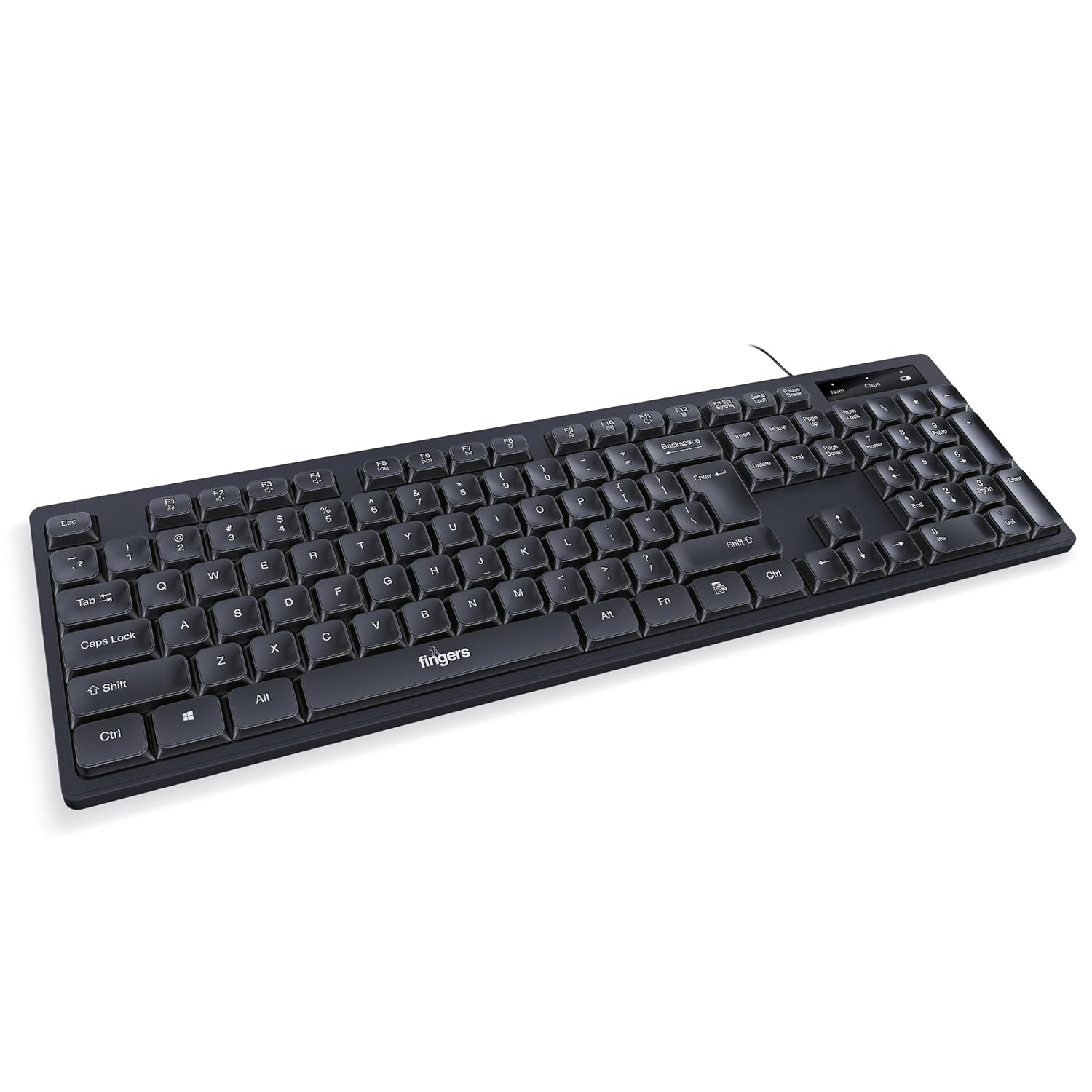 FINGERS ButterClicks Wired Multimedia Keyboard black