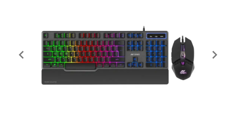 Ant Esports KM540 Gaming Backlit Keyboard and Mouse Combo, LED Wired Gaming Keyb dove gray