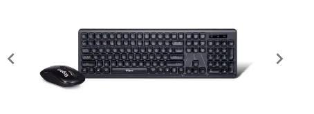 FINGERS Exquisite Wireless Combo Slim Keyboard and Mouse black