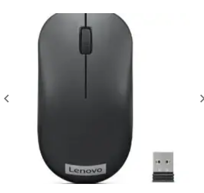 Lenovo 130 Wireless Compact Mouse 1K DPI Optical sensor 2.4GHz Wireless Nano USB 10m range black