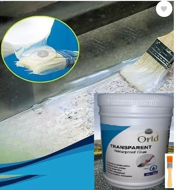 Orld Crack Seal Agent Glue with Brush Transparent Glue for Leakage Solution Glue 300g Crack Filler (300 g) - Hardware, Tools and Home Safety | Buy online on ZillyBuy