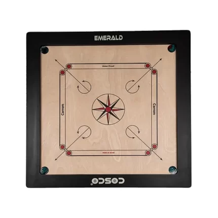 Cosco Emerald 35 Inches Carrom Board  Black Beige - Toys and Games | Buy online on ZillyBuy