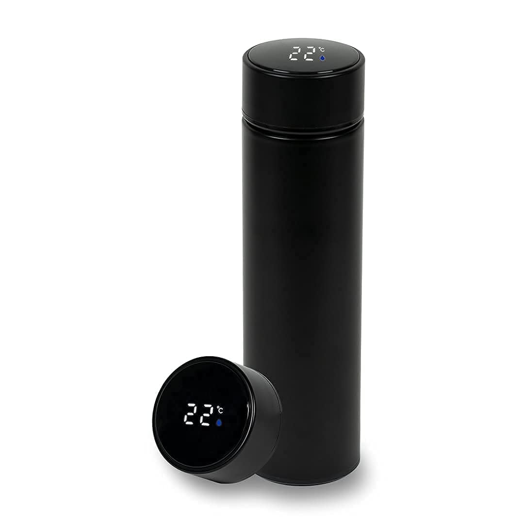 500ml Stainless Steel Smart Water Bottle with LED Temperature Display  Leak-Proof, Durable Vacuum Insulated Bottle for Hot & Cold Drinks (Black) (Pack of 5) - Smart Glasses | Buy online on ZillyBuy