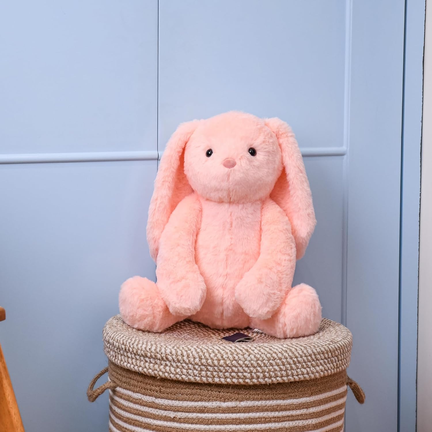 Cute Pink Bunny Soft TOys for Girls/Kids Huggable Rabbit with Long Ears 30 cms - Toys and Games | Buy online on ZillyBuy