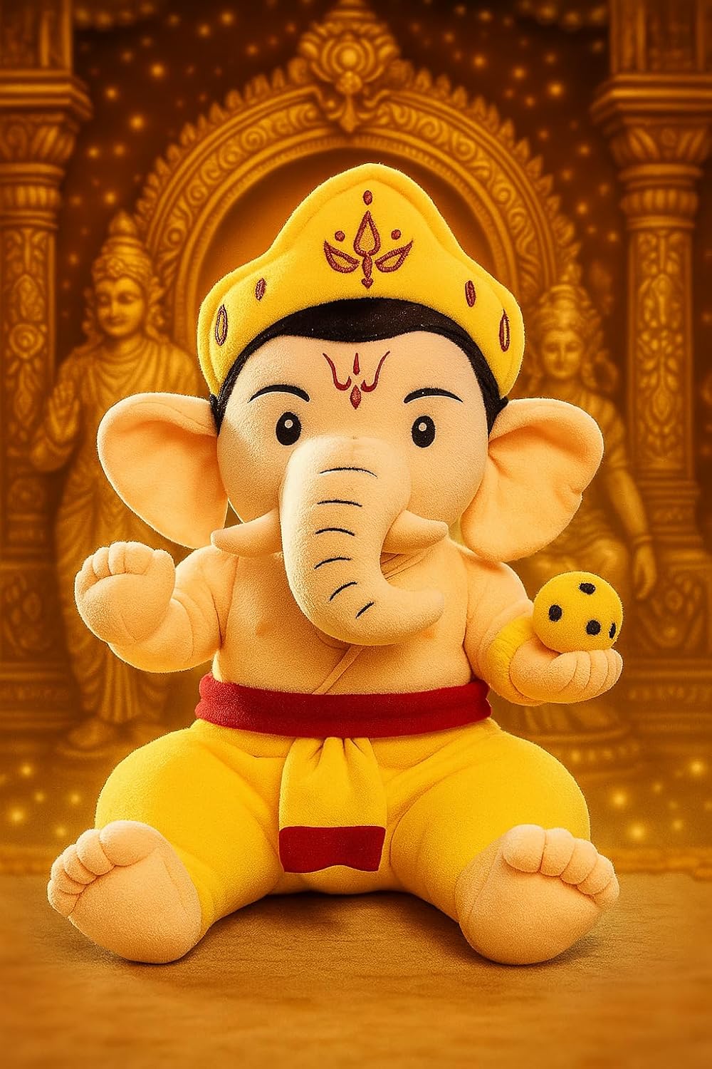 Lord Gnapathi Plush Soft Toys /Religious Stuffed Ganesha for Diwali Ganesh Chaturthi - Toys and Games | Buy online on ZillyBuy