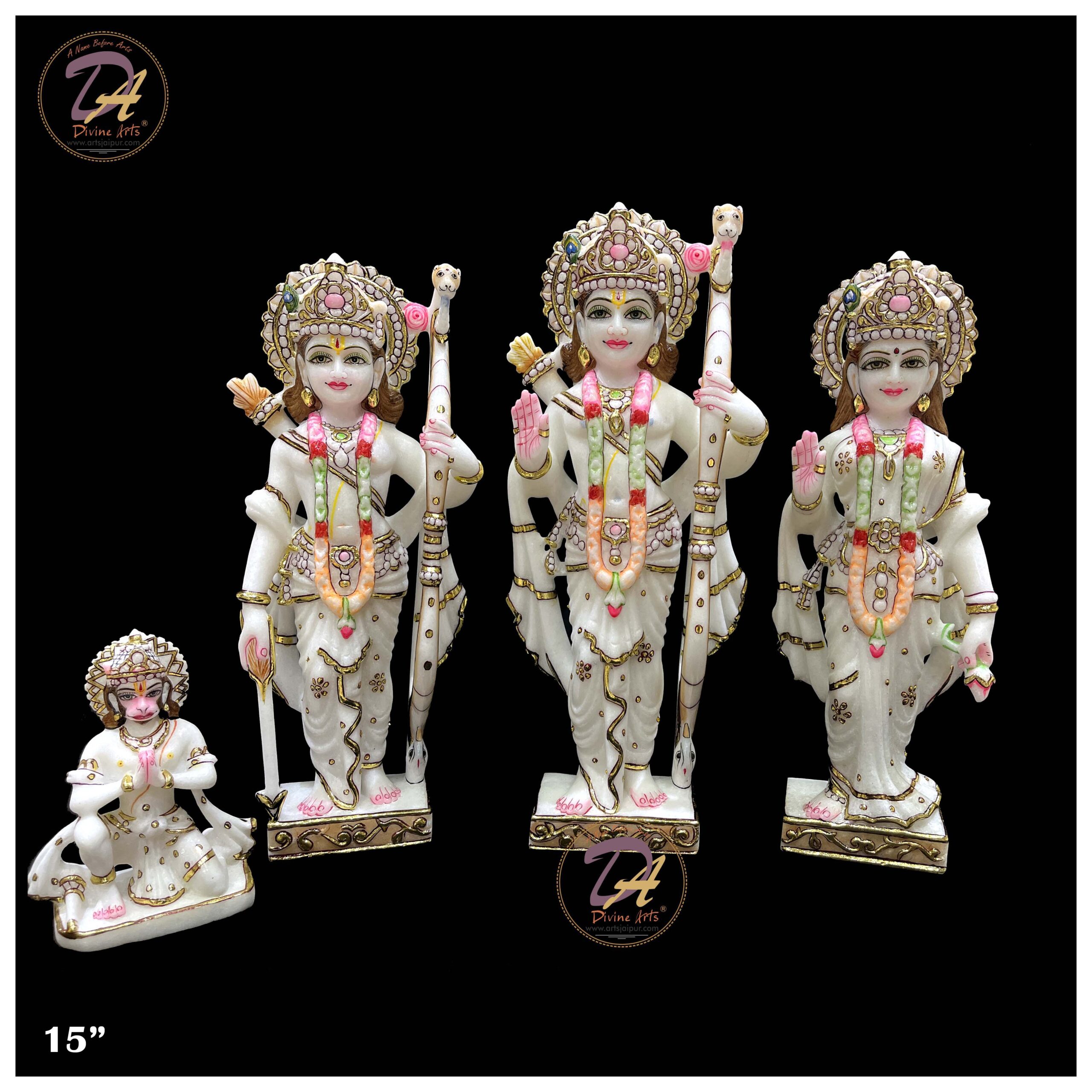 Marble Ram Darbar Moorti white