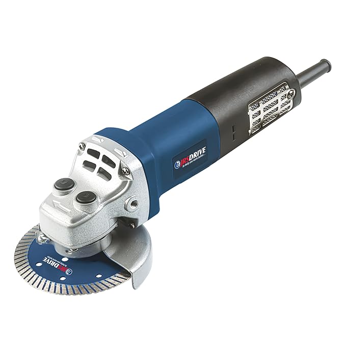 Eastman Corded Electric Angle Grinder 1100 Watts, 100mm Wheel Dia, 11000 Rpm, Double Lock Spindle System Heavy-Duty Machine Professional Use (EDG-100N) - Hardware, Tools and Home Safety | Buy online on ZillyBuy