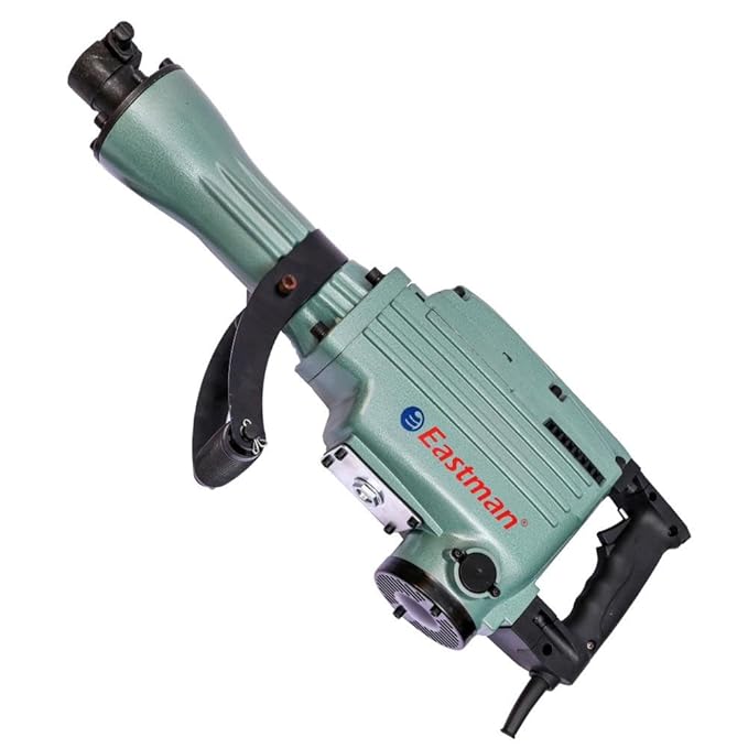 Eastman 11KG Demolition Hammer With 21J Torque, 900-1890 BPM, 1500 W,BMC Box With Service Light Indicator Flat & Pointed Chisel & Carbon Set Concrete Breaker (ERB-011) - Hardware, Tools and Home Safety | Buy online on ZillyBuy