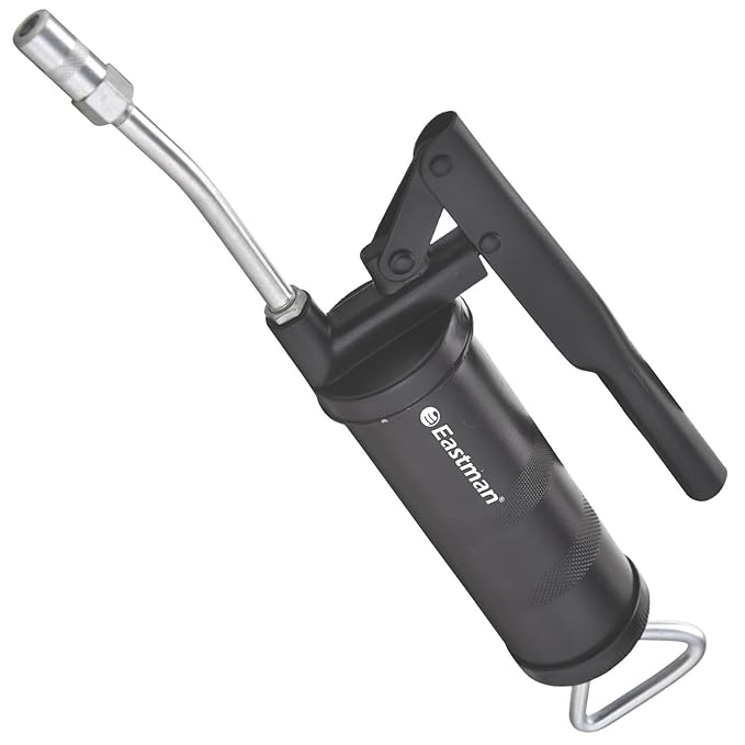 Eastman 15 OZ Lever Type Grease Gun 445 Capacity 2500 Pressure with Steel Metal Body Complete Rigid Body Extension Lubricant Grease Gun Black Color (E-2071) - Hardware, Tools and Home Safety | Buy online on ZillyBuy