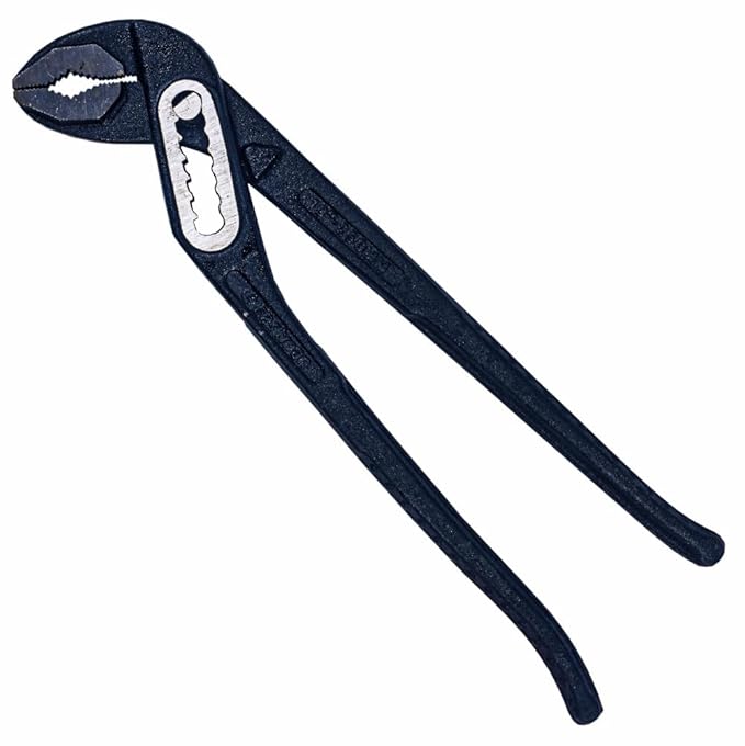 Eastman 10/25mm Double Color Water Pump Pliers - Alloy Steel, Box-Joint Type Design, Self-Locking, 7 Adjustment Positions, Black Powder Coating Jaws Tools (E-2030A & D) - Hardware, Tools and Home Safety | Buy online on ZillyBuy